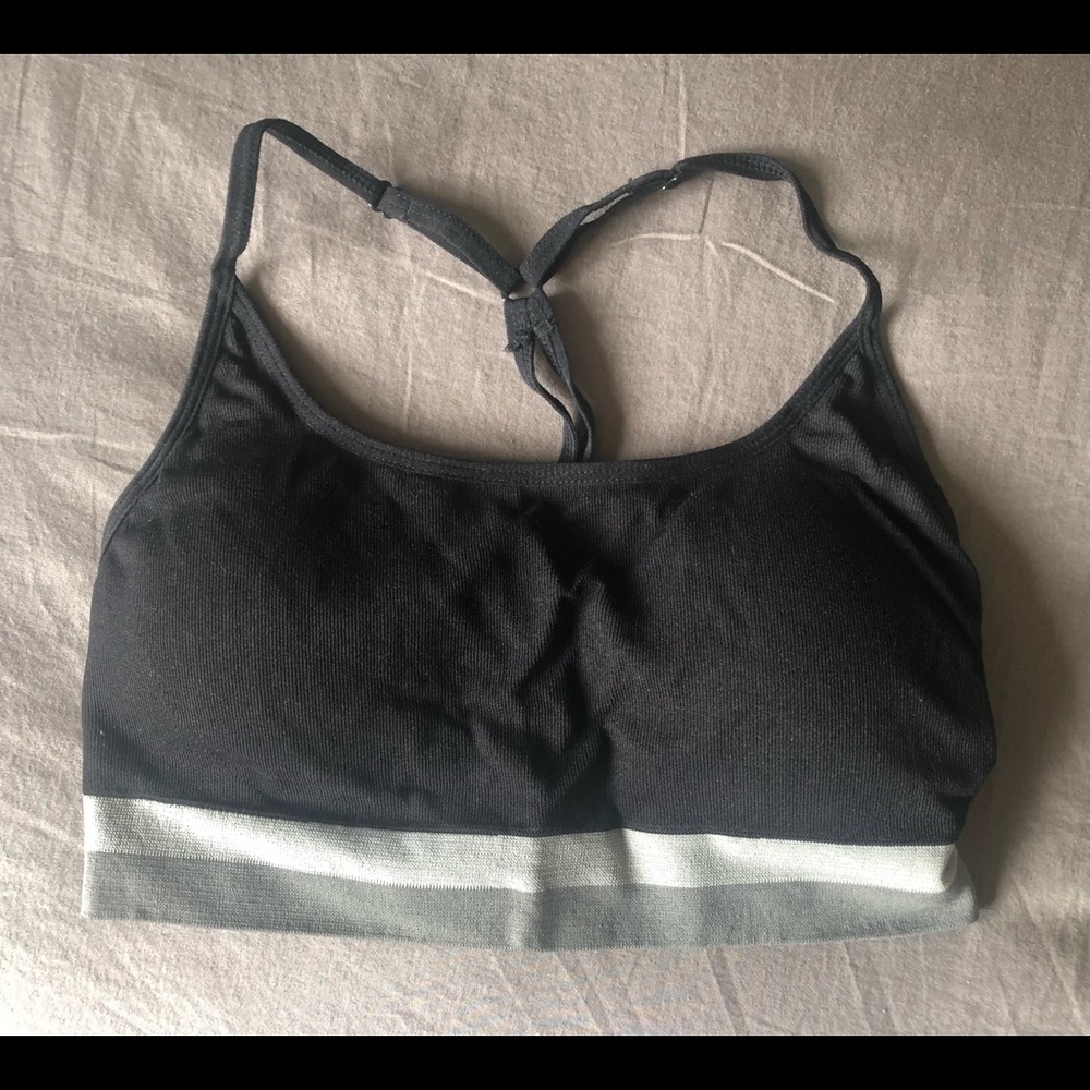 Free Press - small black yoga sports bra / bralette